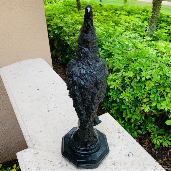 Cockatoo Parrot Bird Statue I Black Resin I Home Decor - Picture 5 of 10